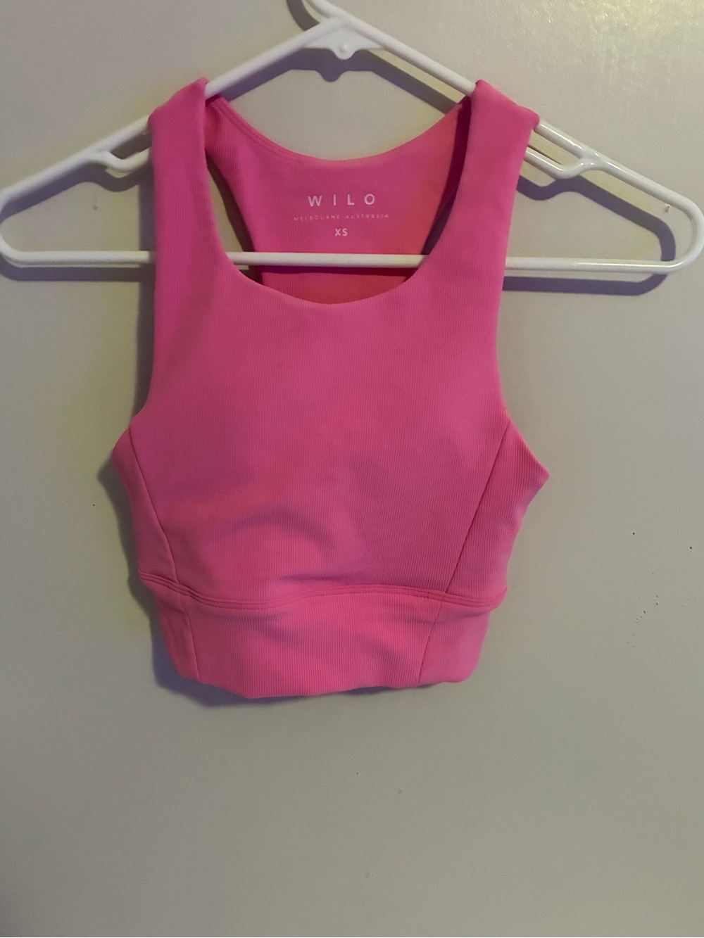 Wilo Bright Pink Sports Bra SZ XS